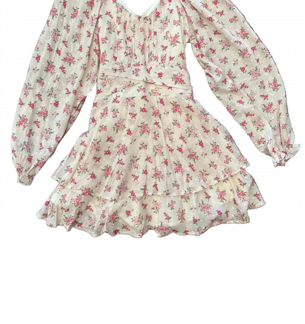 NEW KATIE J NYC girls vintage bunches deliah long sleeve dress in cream